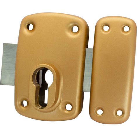 Serrure de sécurité Recouvrir Marron Acier 110 mm (1/4)