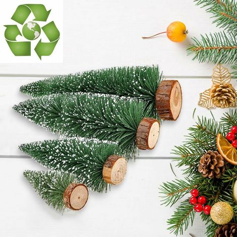 Bureau Miniature Sapin de Table Sapin de Noël Petite Pin Arbre Décor Décorations pour Arbre de Noël (1/5)