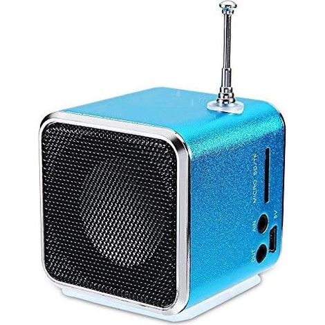 Radio FM Portable - Récepteur Radio avec Haut-Parleur Intégré - Lecteur USB et Carte Micro SD - Usage Intérieur et Extérieur - 1 Pièce (1/5)