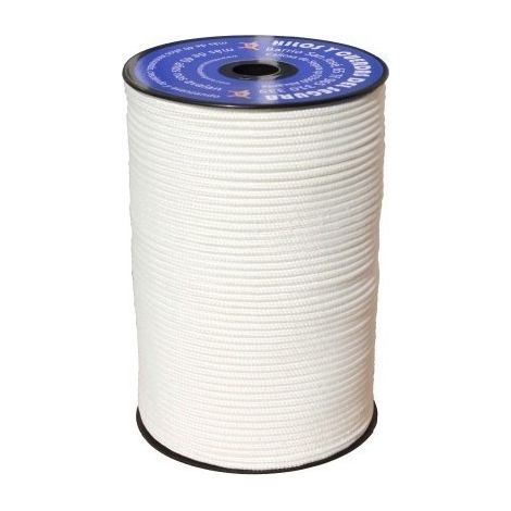 Cuerda Trenzada 05Mm Nylon Blanco Birllante Hyc 200 Mt