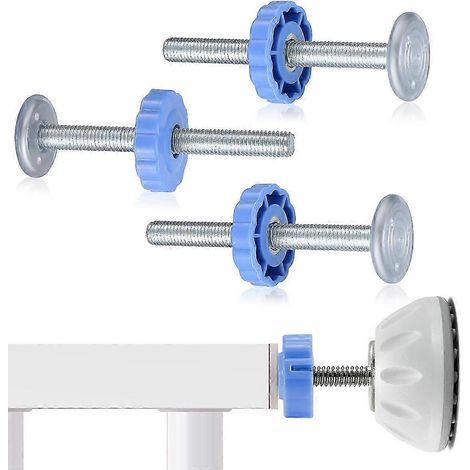 Barrière de sécurité bébé extra haute, fixation par pression, fermeture automatique, acier durable, coupelles de protection murale, installation sans outil (1/5)