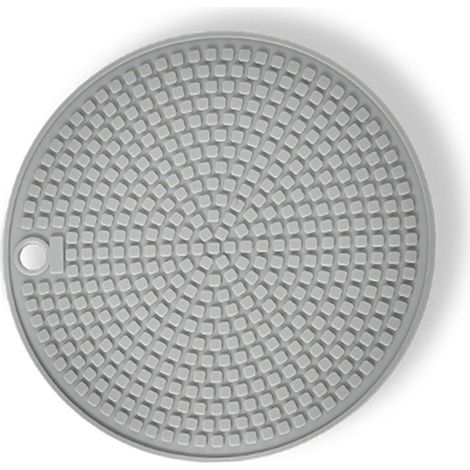 Dessous de plat en silicone isolants et antidérapants, ronds, pour tables et plans de travail de cuisine. (1/5)