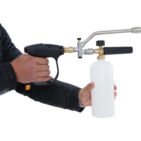 Macchina per la pulizia, schiuma regolabile, 5 ugelli sostituibili, compatibile con veicoli, angoli di spruzzo versatili, materiali resistenti. (1/5)