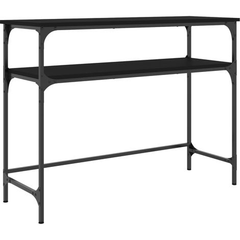 Maison Exclusive - Tavolino Consolle Nero 100x35,5x75 cm in Legno Multistrato