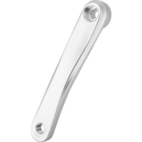 Bras de manivelle gauche en alliage d'aluminium 170mm pour vélo, trou en losange argenté, pièce de rechange (1/5)