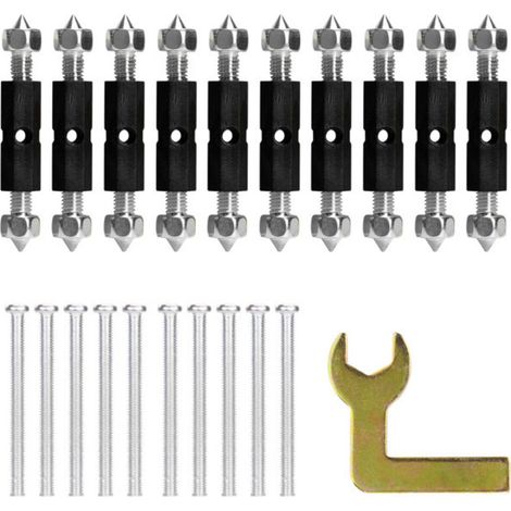 Ensemble de 10 clés à vis pour boîtier d'interrupteur mural intérieur, support de vis à six pans pour réparation de boîtier d'interrupteur mural caché. (1/5)