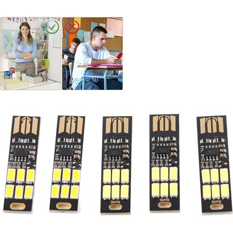 Veilleuse tactile USB créative à intensité variable en continu avec 6 LED (Convient aux laboratoires, instituts de recherche, lecture et assemblage de pièces) (1/5)