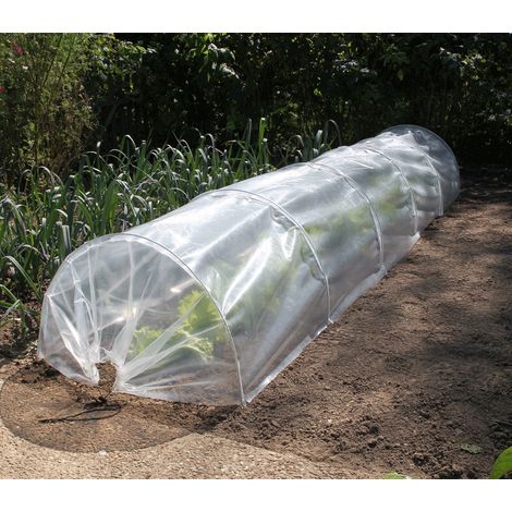 Direct Filet – Kit tunnel 2 en 1 – Film de forçage 3m x 0.6m – Filet anti-insectes – Polyéthylène 100µ pour protection des cultures (1/2)