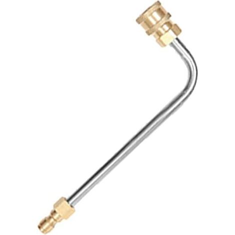 Pressure Washer Extension Wand, 17cm 3600 PSI, Stainless Steel Angled Shank, 90° Curved Shank (1/5)