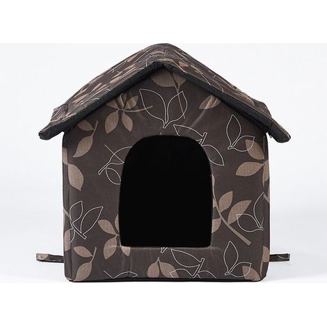 Cuccia per gatti da esterno - Resistente al freddo e isolata - Impermeabile e resistente alle intemperie - Design pieghevole - Adatta a gatti e piccoli animali domestici - Taglia L (1/5)