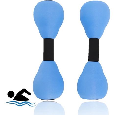 Manubri regolabili per acquagym, 2 pezzi, ideali per allenamento in acqua, resistenza e fitness per adulti e bambini. (1/5)