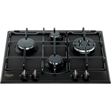 Hotpoint PCN640TANR Plaque de cuisson encastrable 59 cm Gaz 4 feux Anthracite