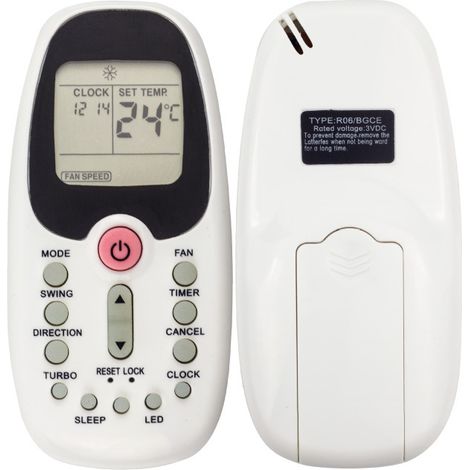 Unidad de control de aire acondicionado, reemplazo de unidad de control de aire acondicionado, reemplazo de controlador de aire acondicionado para R06/BGCE, control remoto de botón grande para aire ac