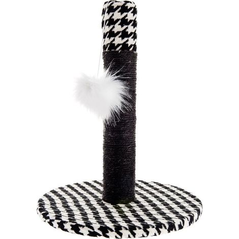 Pied de Poule griffoir en sisal avec peluche pour chats