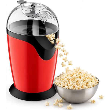Machine A Pop Corn, 1200W 220V Machine À Popcorn Électrique, Machine À Pop-Corn A Air Chaud avec Cuillère à Mesurer, Mini Machine Pop Corn Pour Soirées Cinéma, Fêtes, Prêt En 3 Minutes
