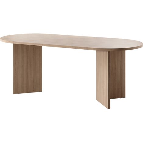 Selsey OVO - Tisch Essstisch oval, Holzoptik Lindberg Eiche, 204 x 90 cm (1/5)