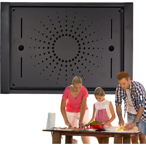 Plateau à thé de table – stockage d'eau Accessoires en acier inoxydable intégré Outil barbecue robuste pour jardin, fête et jardin - (1/5)