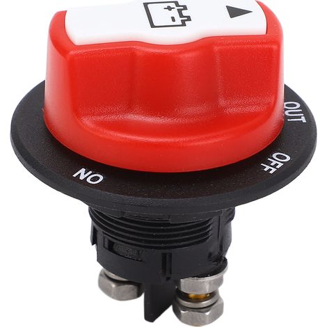 Interrupteur de déconnexion de batterie 50 A, positions marche/arrêt, coupe-batterie principal pour voiture, bateau, camping-car, quad, SSV, yacht, 12-32 V (1/5)