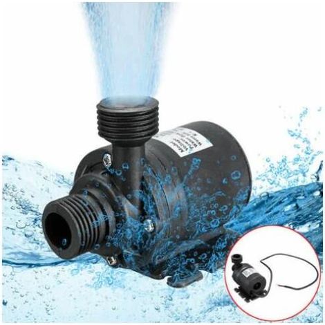 DC12V 5M 800L/H Hochleistungs-Tauchpumpe mit geringem Geräuschpegel, bürstenlose Gleichstrompumpe mit 4-Punkt-Düse, 50 cm Kabel (1/4)