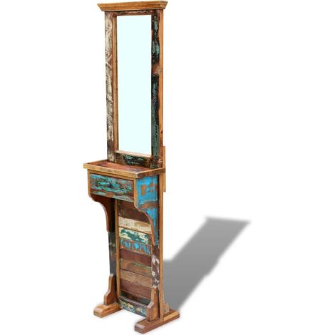Maison Exclusive - Garderobenspiegel Altholz 47x23x180 cm (1/5)