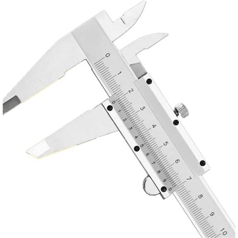 Pied à coulisse à vernier ouvert, pied à coulisse à vernier en acier au carbone 0-150 MM mesure industrielle de haute précision (1/2)