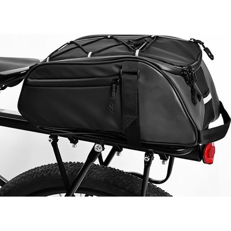Borsa posteriore per bicicletta, borsa impermeabile da 8 litri per bici da strada e mountain bike, borsa per bicicletta con tracolla per uso quotidiano (1/5)