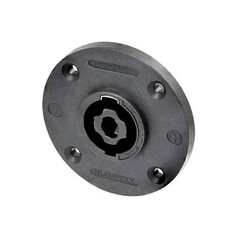 Fiche haut-parleur embase femelle, contacts droits Neutrik NL4MPRXX Nombre de pôles: 4 noir 1 pc(s) C660102