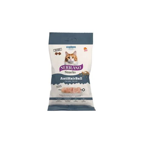 SERRANO SNACK GATTO 50G HAIRBALL POLLO 12 PZ