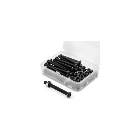 30 Linsenkopfschrauben, Kohlenstoffstahl 10.9, M5x50 mm, Innensechskantmuttern, Automobiltechnik (1/5)