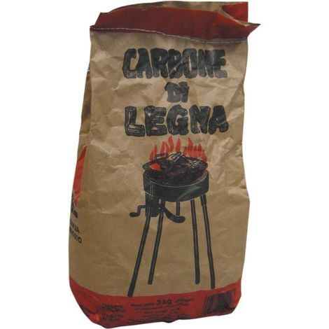 Carbone Carbonella Di Legno Vegetale Alta Resa 2,8 Kg Fornacella Forno Brace