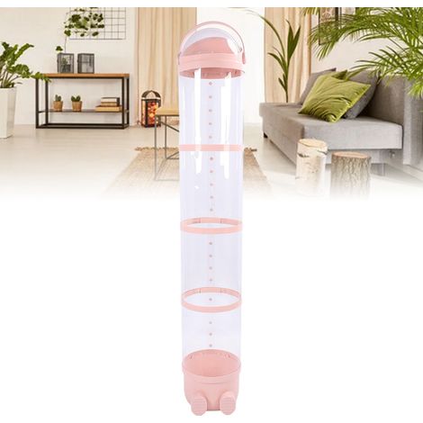 Tubo portaoggetti per peluche da 162 cm con luce regolabile, organizer/espositore trasparente per stanze giochi/camere da letto, rosa, plastica di alta qualità. (1/4)