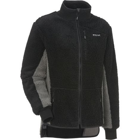 KOX Faserpelzjacke Grau/Schwarz Größe 50/52