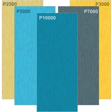 30 Blatt Schleifpapier, Körnung 2500, 3000, 5000, 7000, 10000, Schleifblätter für Autos, Holzmöbel, Stein, Metall, Glas, 9,3 x 23 cm pro Blatt - Ineasicer (1/4)
