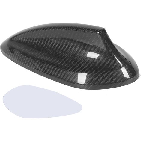 Universelle Autoantennenabdeckung aus trockener Kohlefaser, Haifischflossenantennenabdeckung als Ersatz für E90 E92 E46 E36 E60 (F30-Stil). (1/5)