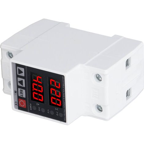 Dispositif de protection contre les surtensions et les sous-tensions, à récupération automatique et réglable, 220 V CA, 63 A (1/5)