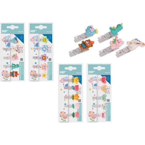 Dekorative Clips, 5 Stück, gemischt