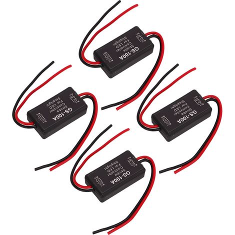 Clignoteur LED 12V DC 4 Pièces Contrôleur Flash Stroboscopique pour Feu Stop Moto Auto Camion (1/5)