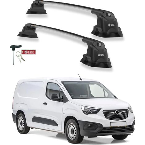 TURTLE kompatibel mit Opel Combo E 2019-2025 Dachträger Air3 Grau (1/5)