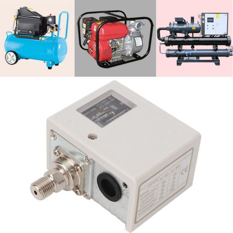 Pressostat SPC-130E pour chaudières, compresseurs d'air, séchoirs frigorifiques et refroidisseurs (contrôleur de pression 30 kg, AC125V/AC250V, interface 4 voies) (1/5)