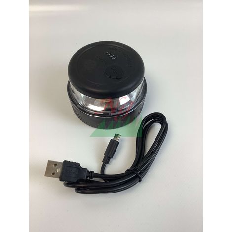 Luz intermitente de emergencia magnética y recargable V16 12-24V 77006 (1/4)