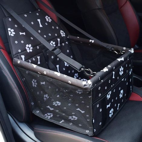 Siège Voiture Chien Protection de Siège Arrière de Voiture, Siège Auto pour Chien Adapté aux Animaux de Petite et Moyenne Taille (1/5)