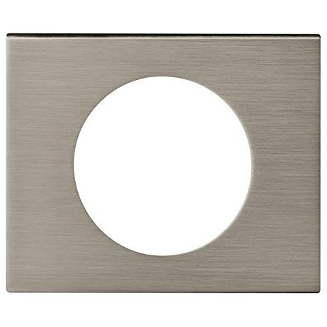 Legrand Céliane placa acabado inox cepillado moderno