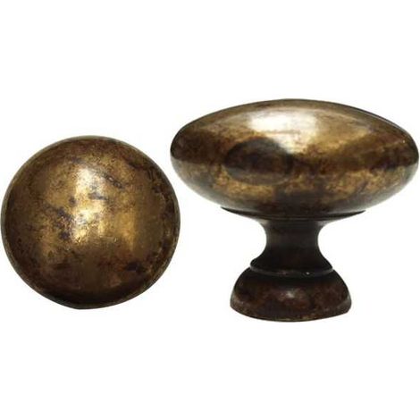 Pomolo Redondo de Latón Antiguo 24 6553 Ms