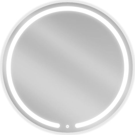 Mexen Rose espejo de baño iluminado, redondo de 80 cm, LED 6000K, antivaho - 9810-080-080-611-00 (1/5)