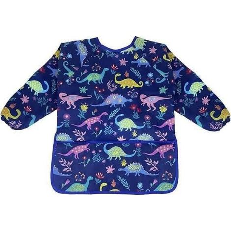 Tablier Enfant - Imperméable Polyester Non Toxique - Manches Longues 44 x 58 cm - Pour Peinture et Cuisine - 3 à 8 Ans - 1 Pièce (1/4)