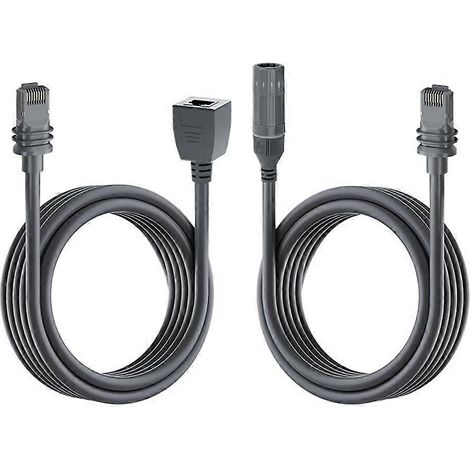Deux câbles d'extension pour adaptateur Ethernet, compatibles avec les câbles récepteurs IP68 1200 Mbps à double blindage de troisième génération, d'une longueur de 0,2 mètre. (1/5)