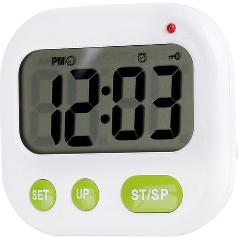 Réveil numérique LCD avec minuterie de cuisine électronique, vibreur et rétroéclairage (1/5)