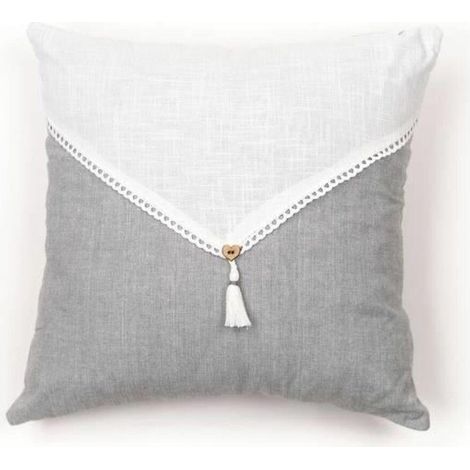 Today Kissen Pompons bicolor 40 x 40 cm Baumwolle (1/3)