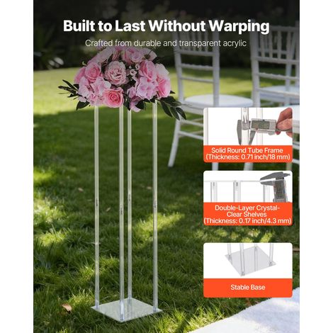 Support Fleur Mariage Colonne Lot de 10 Support Fleur Centre de (1/5)