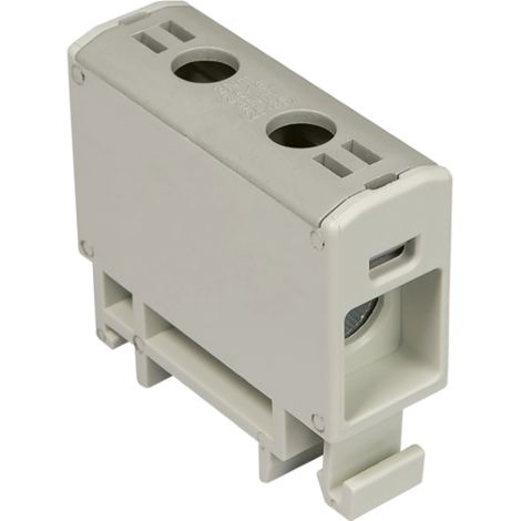 Verteilerblock 1-polig AL/CU 2,5-16 mm² grau flach und Schienenmontage WLZ35P/16/s 48,517